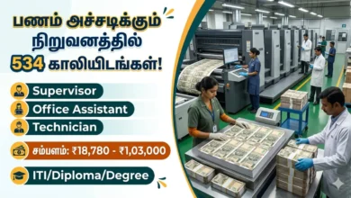 கரன்சி நோட்டு அச்சகத்தில் அதிரடி வேலைவாய்ப்பு 2026: முழு விவரம்! (Currency Note Press Nashik Recruitment)